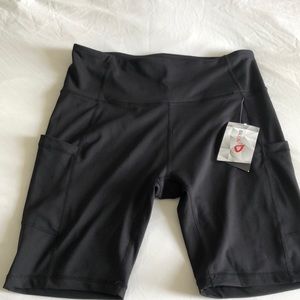 NWT: BALEAF Womens High Waist Biker Shorts- Workout Compression- Side Pockets